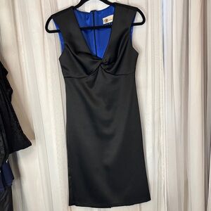 Roulette Black Backless Dress